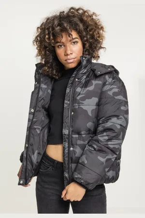 Urban classics Ladies Boyfriend Puffer Jacket darkcamo