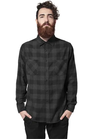 Urban classics Checked Flanell Shirt blk/cha