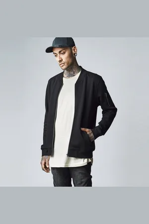 Urban classics Sweat Bomber Jacket black