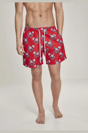 Urban classics Pattern?Swim Shorts firered/rose