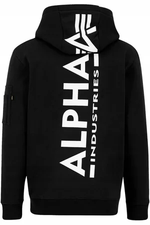 Alpha Industries Pánská mikina Back Print Hoody Black