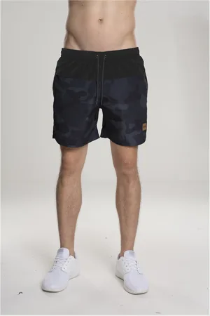 Urban classics Block Swim Shorts blk/darkcamo