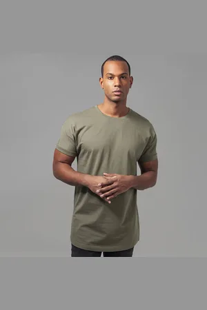 Urban classics Long Shaped Turnup Tee olive