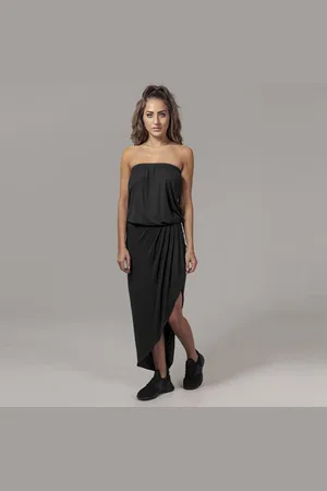 Urban classics Ladies Viscose Bandeau Dress black