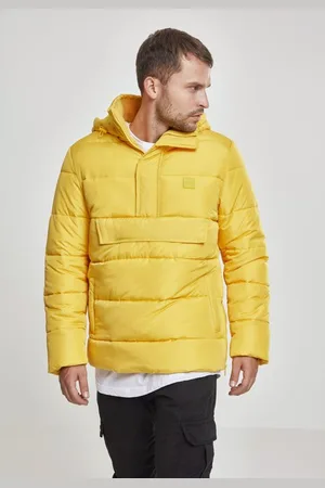 Urban classics Pull Over Puffer Jacket chrome yellow