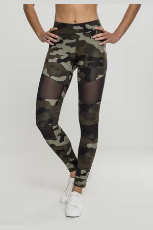 Urban classics Ladies Tech Mesh Leggings woodcamo/blk