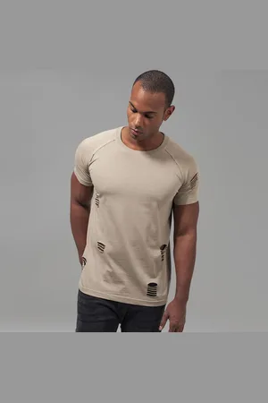 Urban classics Ripped Raglan Tee warm sand
