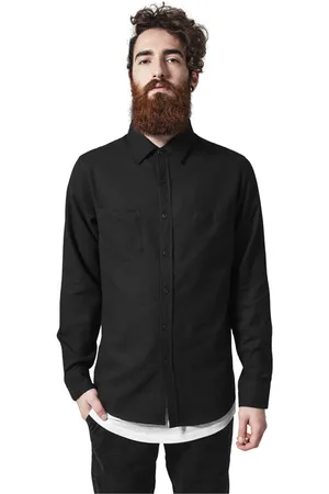 Urban classics Checked Flanell Shirt blk/blk