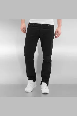 Rocawear / Straight Fit Jeans Quilted in black