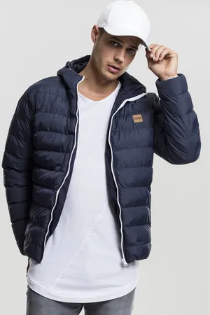 Urban classics Pánská bunda Basic Bubble Jacket nvy/wht/nvy