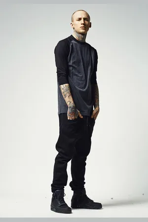Urban classics Contrast 3/4 Sleeve Raglan Tee cha/blk