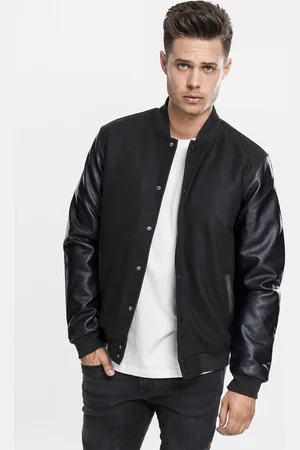 Urban classics Oldschool College Jacket blk/blk