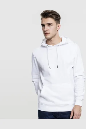 Urban classics Pánská mikina s kapucí Basic Sweat Hoody white