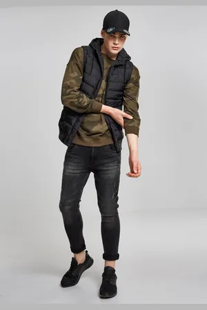 Urban classics Small Bubble Hooded Vest blk/blk