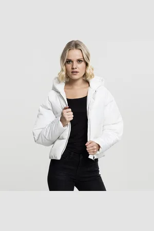Urban classics Ladies Hooded Oversized Puffer Jacket offwhite