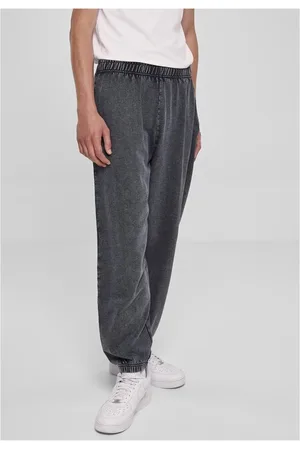 Urban classics Acid Wash Sweatpants black