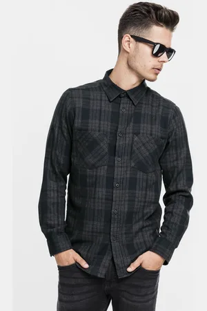 Urban classics Checked Flanell Shirt 2 cha/blk