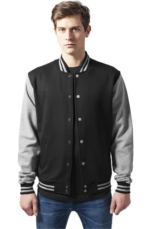 Urban classics 2-tone College Sweatjacket blk/gry