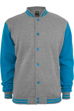Urban classics Kids 2-tone College Sweatjacket gry/tur