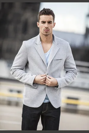 Urban classics Sweat Blazer grey