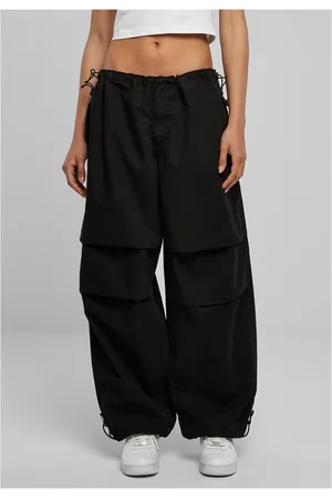 Urban classics Ladies Cotton Parachute Pants black