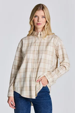 GANT KOŠILE D2. RELAXED CHECK FLANNEL SHIRT 32