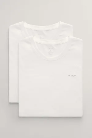 GANT SPODNÍ PRÁDLO C-NECK T-SHIRT 2-PACK WHITE