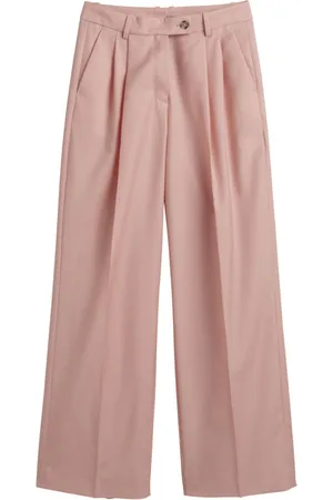 GANT KALHOTY REL WIDE LEG PANT DUSTY ROSE