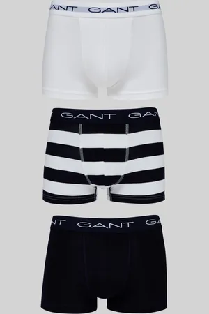 GANT SPODNÍ PRÁDLO STRIPE TRUNK 3-PACK EVENING BLUE