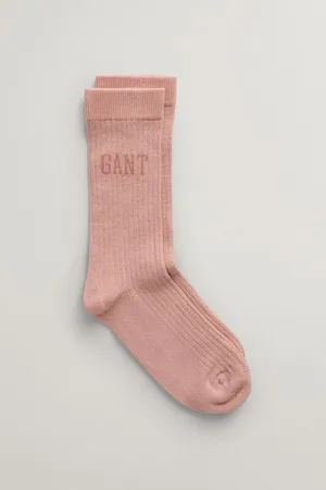 GANT PONOŽKY RIB SOCKS DUSTY ROSE