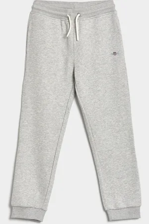 GANT TEPLÁKY SHIELD SWEATPANTS LIGHT GREY MELANGE