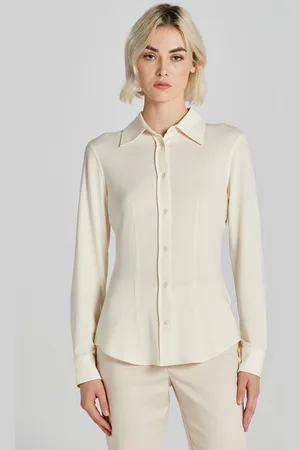 GANT KOŠILE SLIM JERSEY SHIRT CREAM