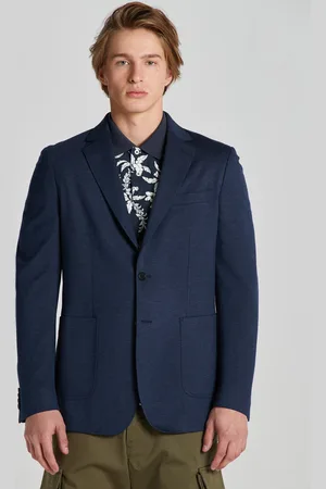 GANT SAKO SLIM JERSEY BLAZER MARINE
