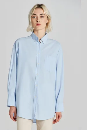 GANT KOŠILE OS LUXURY OXFORD BD SHIRT MUTED BLUE