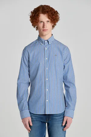 GANT KOŠILE SLIM POPLIN STRIPE SHIRT COLLEGE BLUE