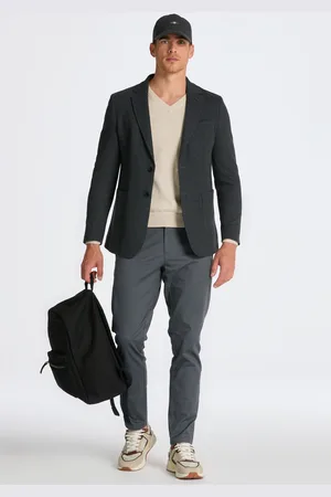 GANT KALHOTY SLIM TP CHINOS ANTRACITE