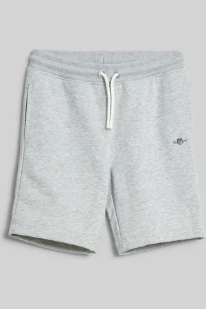 GANT TEPLÁKOVÉ ŠORTKY SHIELD SWEATSHORTS LIGHT GREY MELANGE