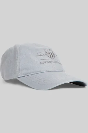 GANT KŠILTOVKA TONAL ARCHIVE SHIELD LINEN CAP DOVE BLUE