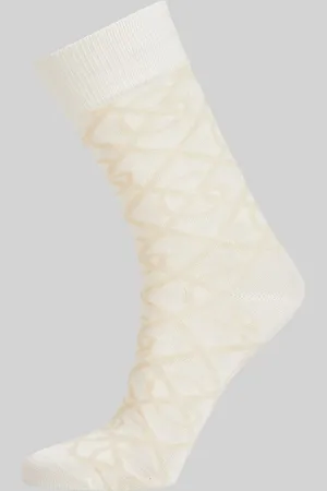 GANT PONOŽKY G PATTERN SOCKS EGGSHELL