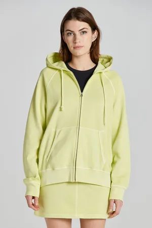 GANT MIKINA REL SUNFADED ZIP HOODIE PASTEL LIME