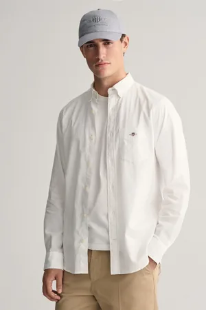 GANT KOŠILE REG COTTON LINEN SHIRT WHITE
