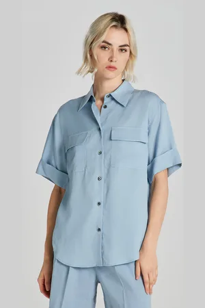 GANT KOŠILE REL POCKET SS SHIRT DOVE BLUE