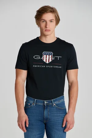 GANT TRIČKO REG ARCHIVE SHIELD SS T-SHIRT BLACK