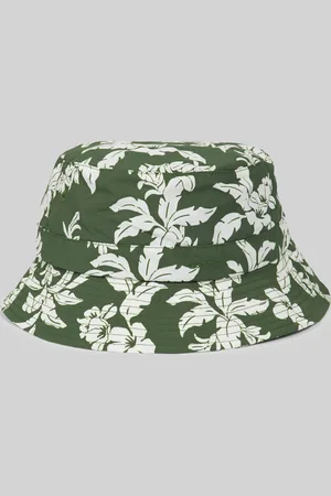 GANT KLOBOUK PALM LEI PRINTED BUCKET HAT PINE GREEN
