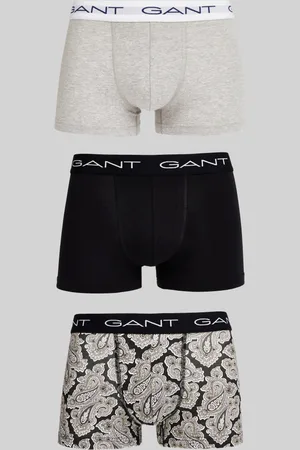 GANT SPODNÍ PRÁDLO PAISLEY PRINT TRUNK 3-PACK BLACK