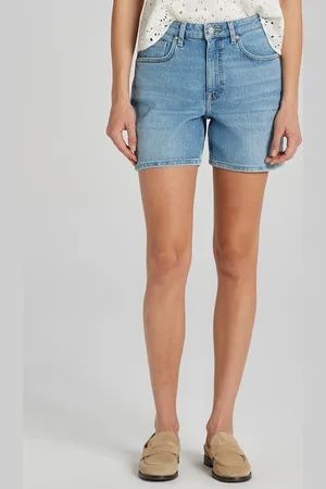 GANT ŠORTKY REG DENIM SHORTS SEMI LIGHT BLUE WORN IN