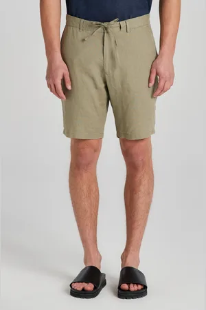 GANT ŠORTKY RELAXED LINEN DS SHORTS DRIED CLAY