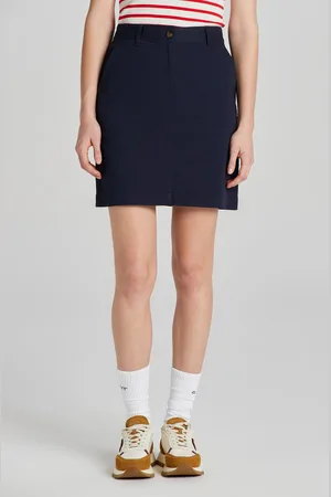 GANT SUKNĚ CHINO SKIRT EVENING BLUE