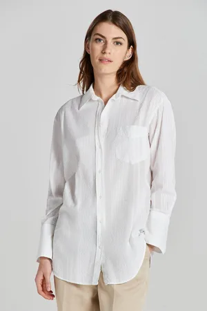 GANT KOŠILE REL SEERSUCKER STRIPE SHIRT WHITE