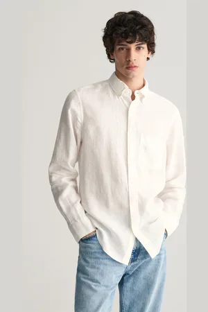 GANT KOŠILE REG LINEN SHIRT WHITE